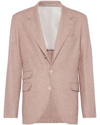 Brunello Cucinelli - Blazer À Motif De Chevrons - Lyst