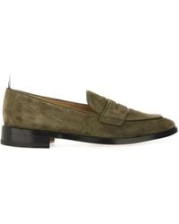Thom Browne - Suede Penny Loafers - Lyst