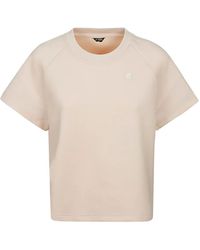 K-Way - Logo-Embroidered Short-Sleeve T-Shirt - Lyst