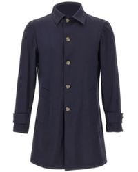 Barba Napoli - Single-Breasted Button-Up Coat - Lyst