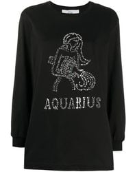 Alberta Ferretti - Aquarius Crystal Embellished T-Shirt - Lyst
