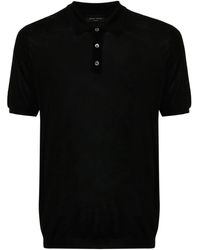 Roberto Collina - Knitted Silk Polo Shirt - Lyst