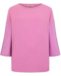 Herno - Top Con Maniche A 3/4 - Lyst