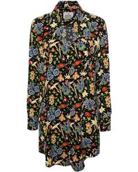 Vivienne Westwood - Heart Floral-print Shirt Minidress - Lyst
