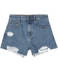 Ksubi - Kurze Jeans-Shorts im Distressed-Look - Lyst