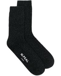 N.Peal Cashmere - Chaussettes En Cachemire Côtelé - Lyst