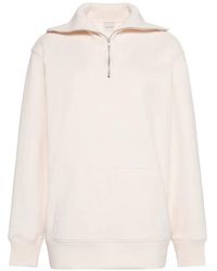 Calvin Klein - Quarter-Zip Oversized Sweatshirt - Lyst