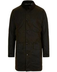 Barbour - Cotton Buttoned Coat - Lyst
