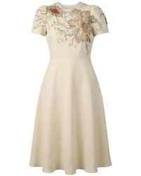 Valentino Garavani - Floral-Embroidered Sequin-Embellished Dress - Lyst