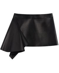 Givenchy - Leather Mini Skirt - Lyst