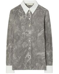 Tory Burch - Bedruckte Viskosebluse Für Frauen - Lyst