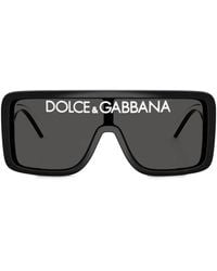 Dolce & Gabbana - Logo-Detail Square-Frame Sunglasses - Lyst