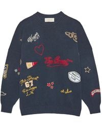 The Great - Patch-Detail Crew-Neck Sweater - Lyst