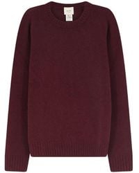 Alysi - Crew-Neck Ribbed-Trim Sweater - Lyst