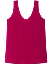 Another Tomorrow - Silk Tank Top - Lyst