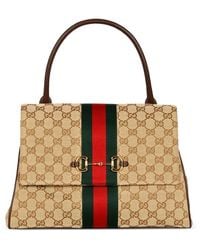 Gucci - Medium Paparazzo Web-Stripe Tote Bag - Lyst