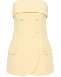 Rebecca Vallance - Strapless Double-Breasted Top - Lyst
