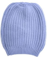 LA ROSE - Cash Ribbed Beanie - Lyst
