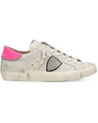 Philippe Model - Prsx Low Logo-Patch Sneakers - Lyst
