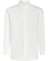 Etro - Pegaso Motif-Embroidered Cotton Shirt - Lyst