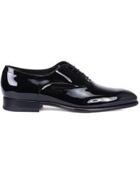 Santoni - Almond-Toe Oxford Shoes - Lyst