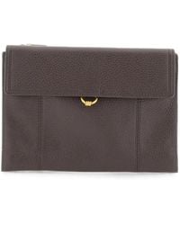 Gianni Chiarini - Vicky Pebbled Leather Clutch Bag - Lyst