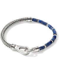 John Hardy - Sterling Silver Lapis Lazuli Heishi Bracelet - Lyst