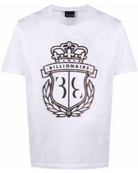 Billionaire - T-Shirt mit Wappen-Print - Lyst