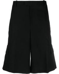 McQueen - Tailored Cotton Shorts - Lyst