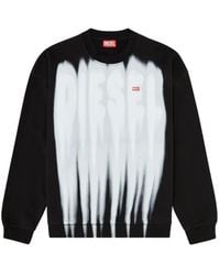 DIESEL - Cotton Sweatshirt With Graphic Print - Lyst