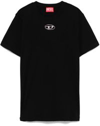 DIESEL - T-Shirt Mit Oval D-Logo - Lyst