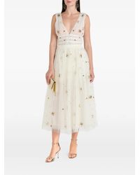 LoveShackFancy - Wilona Embellished Midi Skirt - Lyst