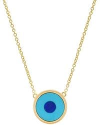 Jennifer Meyer - 18kt Evil Eye Gelbgoldhalskette - Lyst