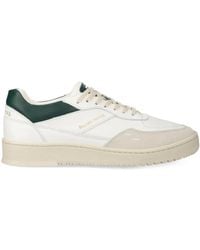 Filling Pieces - Suede Panelled Lace-Up Sneakers - Lyst