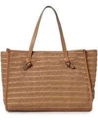 Gianni Chiarini - Large Marcella Logo-Patch Shoulder Bag - Lyst