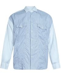 Comme des Garçons - Camisa Con Paneles A Rayas - Lyst