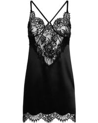 Dolce & Gabbana - Caraco Satiné En Dentelle Brodée - Lyst