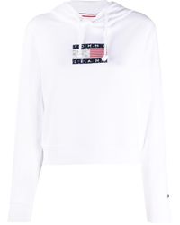 tommy jeans white hoodie women's