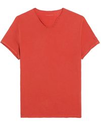 Zadig & Voltaire - Henley U-Neck Short-Sleeve T-Shirt - Lyst