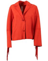 Bully - Fringe-Detail Suede Jacket - Lyst
