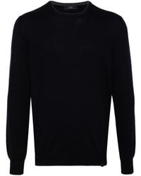Fay - Round-Neck Virgin Wool Sweater - Lyst