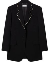 Stella McCartney - Crystal-Embellished Wool Blazer - Lyst