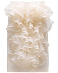 Viktor & Rolf - Midi Ruffled-Trim Pencil Skirt - Lyst