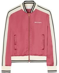 Palm Angels - Logo-Print Bomber Jacket - Lyst