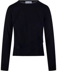 Daniele Fiesoli - Asymmetric-Hemline Wool Top - Lyst