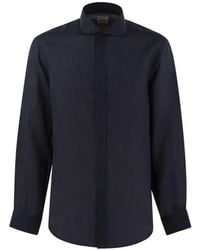 Brunello Cucinelli - Button-Down Linen Shirt - Lyst