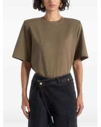 Manière De Voir - Mia Wide-Shoulder Bodysuit T-Shirt - Lyst
