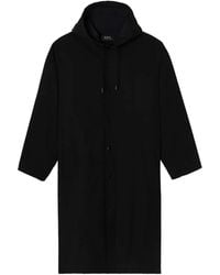 A.P.C. - Parka Con Botones Y Logo - Lyst