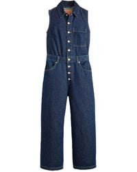 Levi's - Button-Fastening Sleeveless Jumpsuit - Lyst