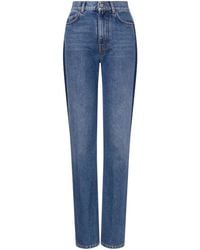 Philosophy Di Lorenzo Serafini - Two-Tone Cotton Denim Jeans - Lyst